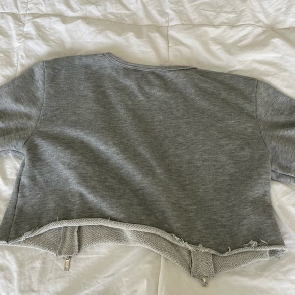Seek the Label Grey Crop Sweater - Picture 6 of 7